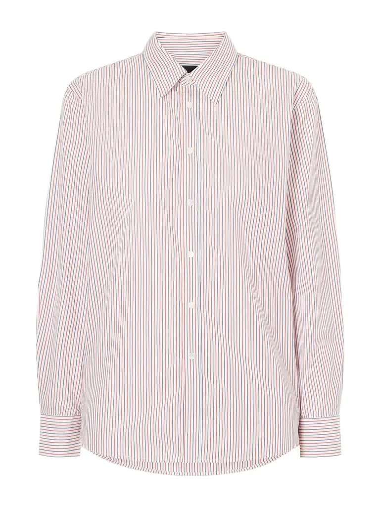 Nili Lotan Raphael Striped Cotton Shirt | Image 1 Nili Lotan Raphael Striped Cotton Shirt | Image 1