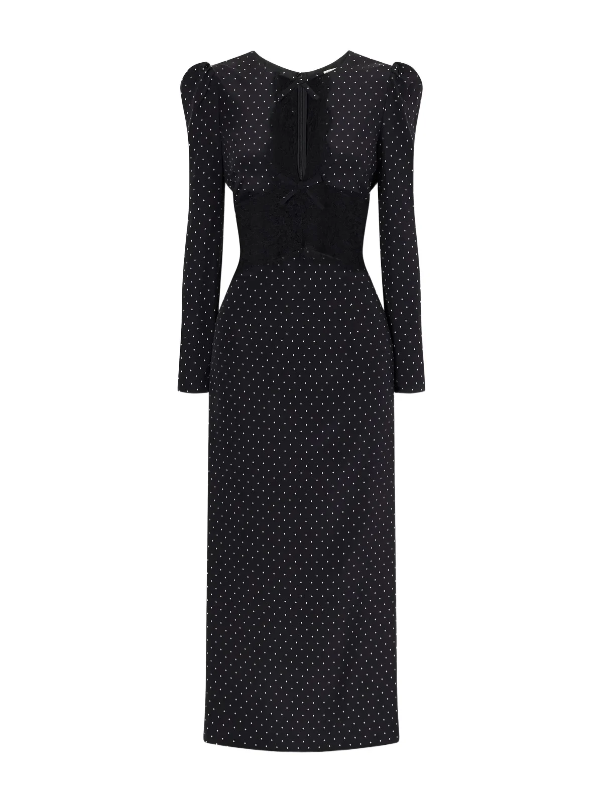 Polka-dot Silk Midi Dress Polka-dot Silk Midi Dress