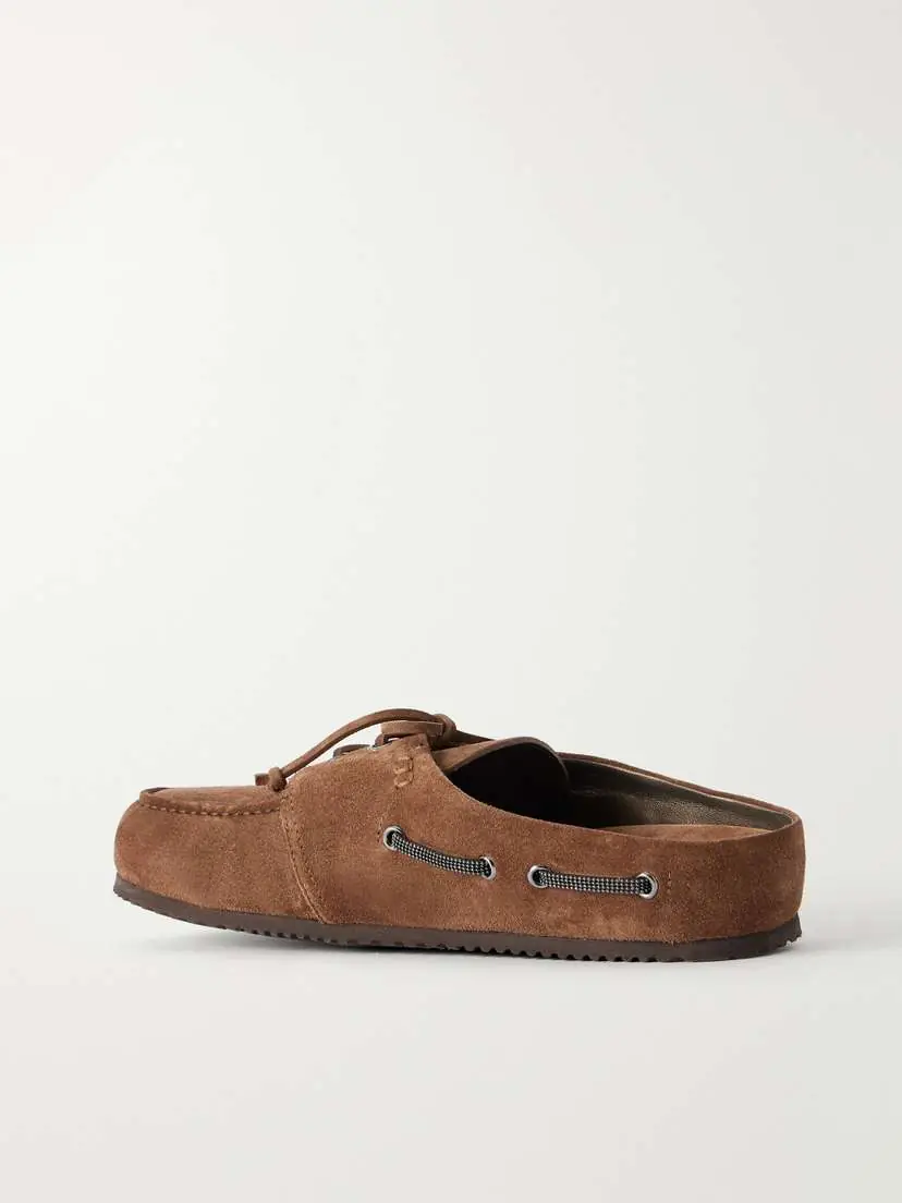 Brunello Cucinelli Suede Slip-on Moccasins | Thumbnail 3 Brunello Cucinelli Suede Slip-on Moccasins | Thumbnail 3