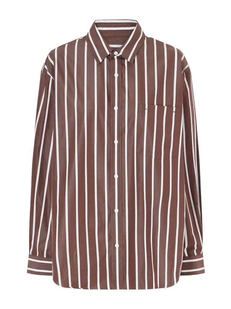 Matteau Striped Organic Cotton-poplin Shirt | Image 1 Matteau Striped Organic Cotton-poplin Shirt | Image 1