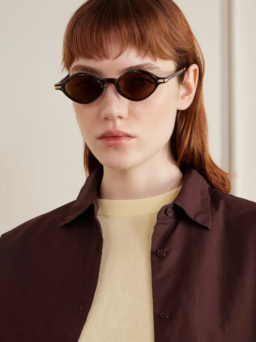 Cartier Eyewear Oval-frame Tortoiseshell Acetate Sunglasses | Thumbnail 2