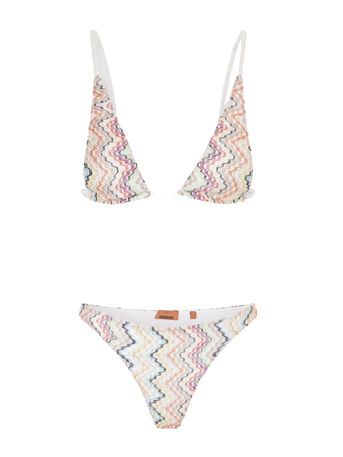 Mare Striped Metallic Triangle Bikini Mare Striped Metallic Triangle Bikini