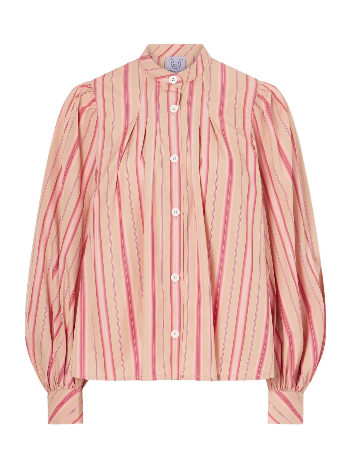 Thierry Colson Yana Striped Cotton-poplin Blouse
