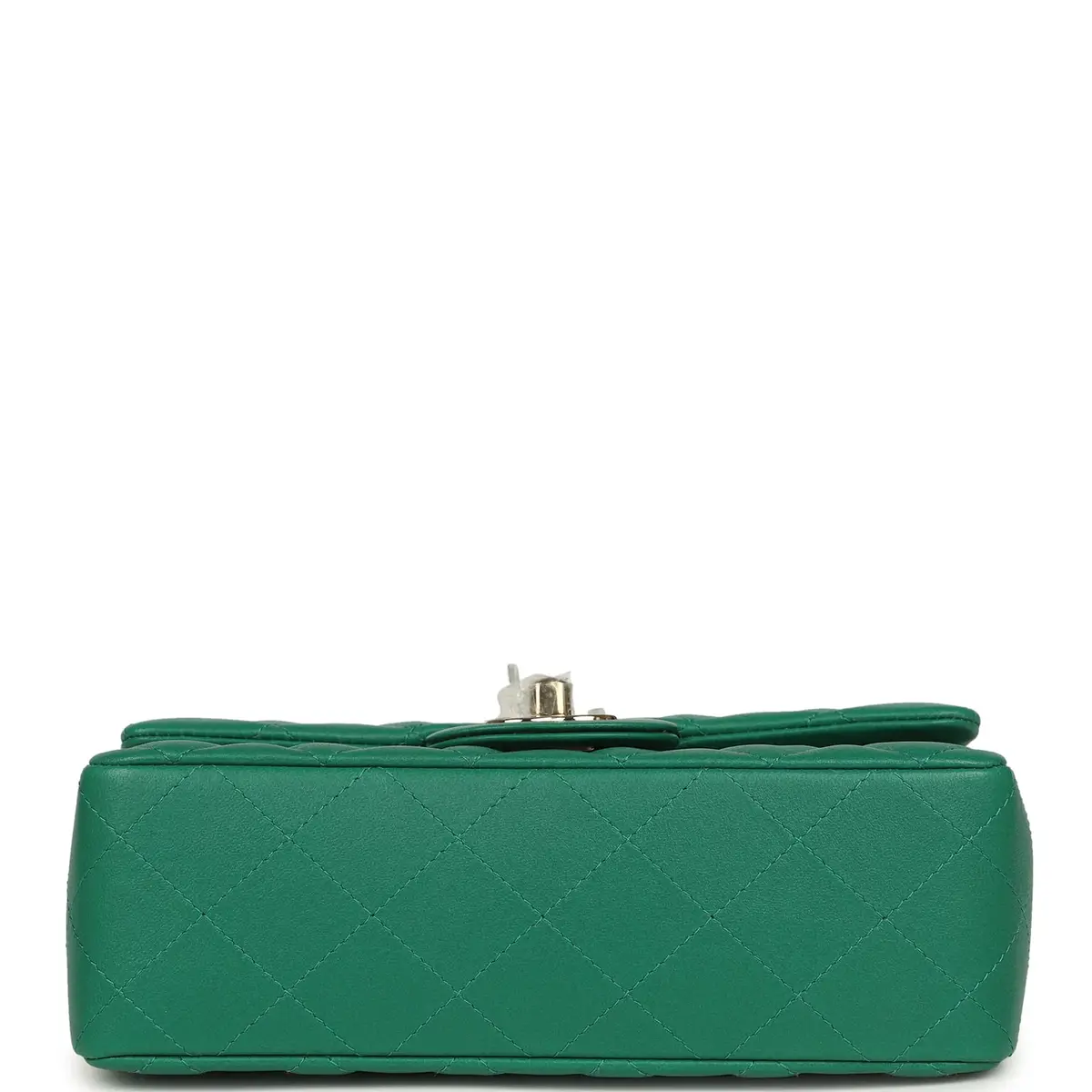Chanel Chanel Mini Classic Rectangular Flap Bag Green Lambskin Light Gold Hardware | Thumbnail 6 Chanel Chanel Mini Classic Rectangular Flap Bag Green Lambskin Light Gold Hardware | Thumbnail 6