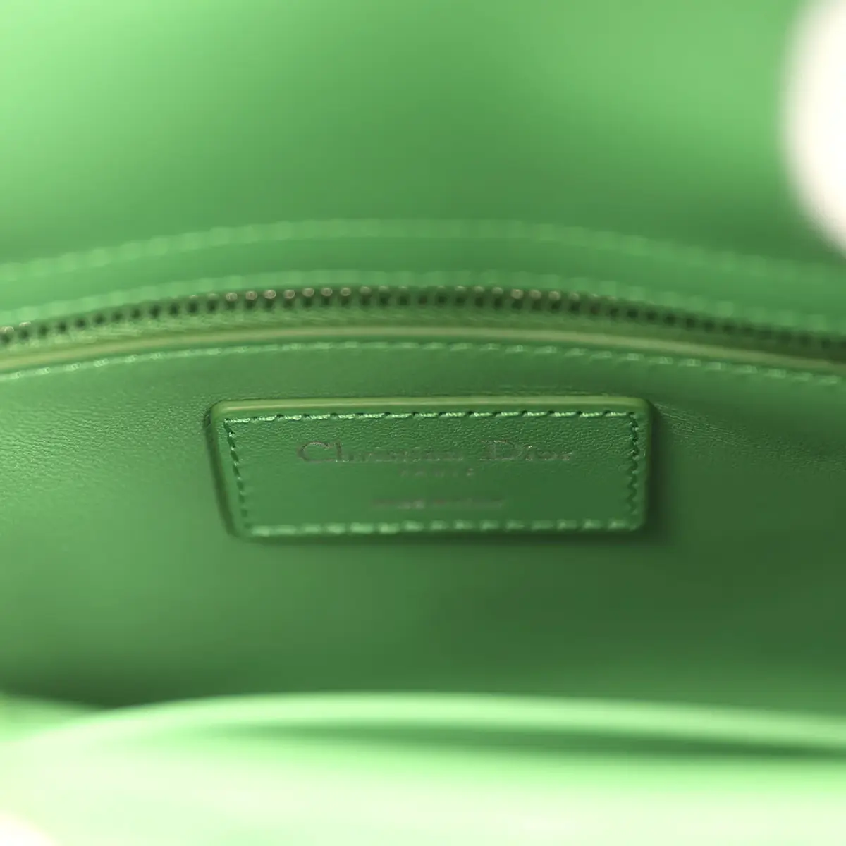 Dior Christian Dior Mini Lady Dior Bag "Clover" Shamrock Lucky Green Lambskin Silver Hardware | Thumbnail 10 Dior Christian Dior Mini Lady Dior Bag "Clover" Shamrock Lucky Green Lambskin Silver Hardware | Thumbnail 10