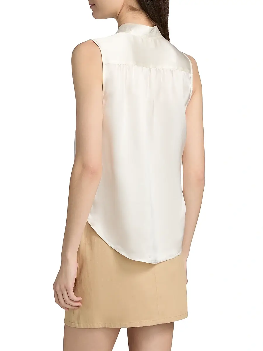 L'Agence Women's Phoebe Silk Sleeveless Blouse | Thumbnail 5 L'Agence Women's Phoebe Silk Sleeveless Blouse | Thumbnail 5
