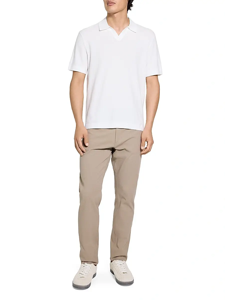 Theory Men's Brenan Textured Polo Shirt | Thumbnail 2 Theory Men's Brenan Textured Polo Shirt | Thumbnail 2