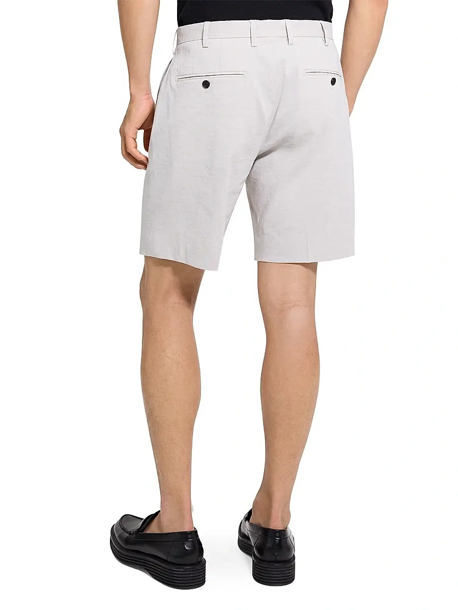 Theory Men's Solid Linen-Blend Shorts | Thumbnail 5