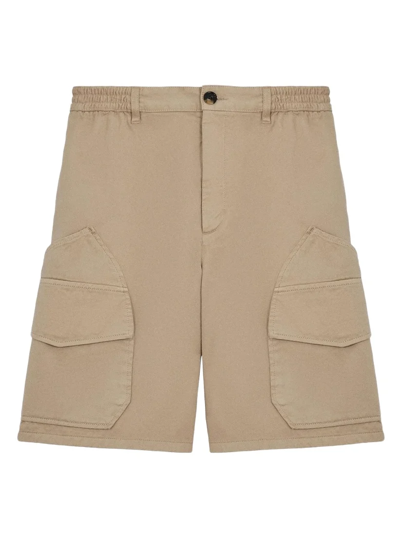 Loewe Men's x Paula's Ibiza Washed Cotton Cargo Shorts