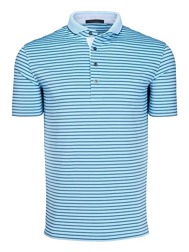 Men's Macabee Striped Polo Shirt Men's Macabee Striped Polo Shirt