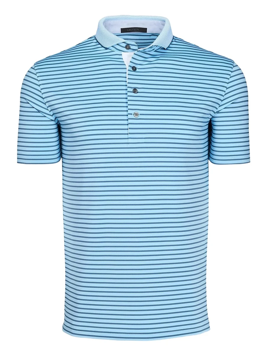 Men's Macabee Striped Polo Shirt Men's Macabee Striped Polo Shirt