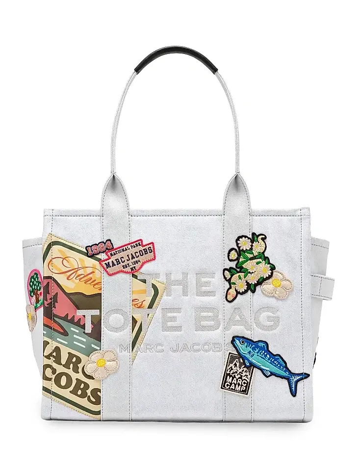 Marc Jacobs Women's The Camp Patchwork Denim Large Tote Bag