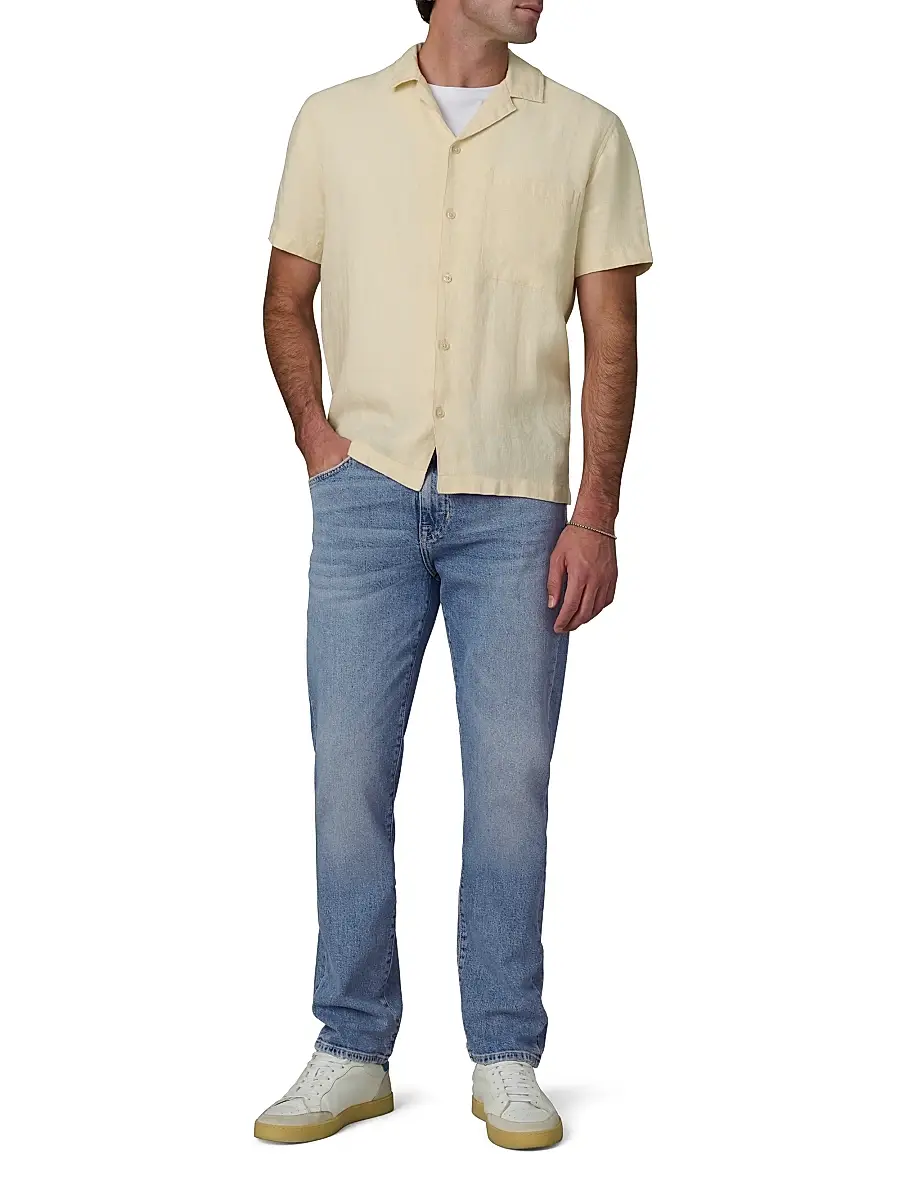 Joe's Jeans Men's Camp Collar Linen Shirt | Thumbnail 2 Joe's Jeans Men's Camp Collar Linen Shirt | Thumbnail 2