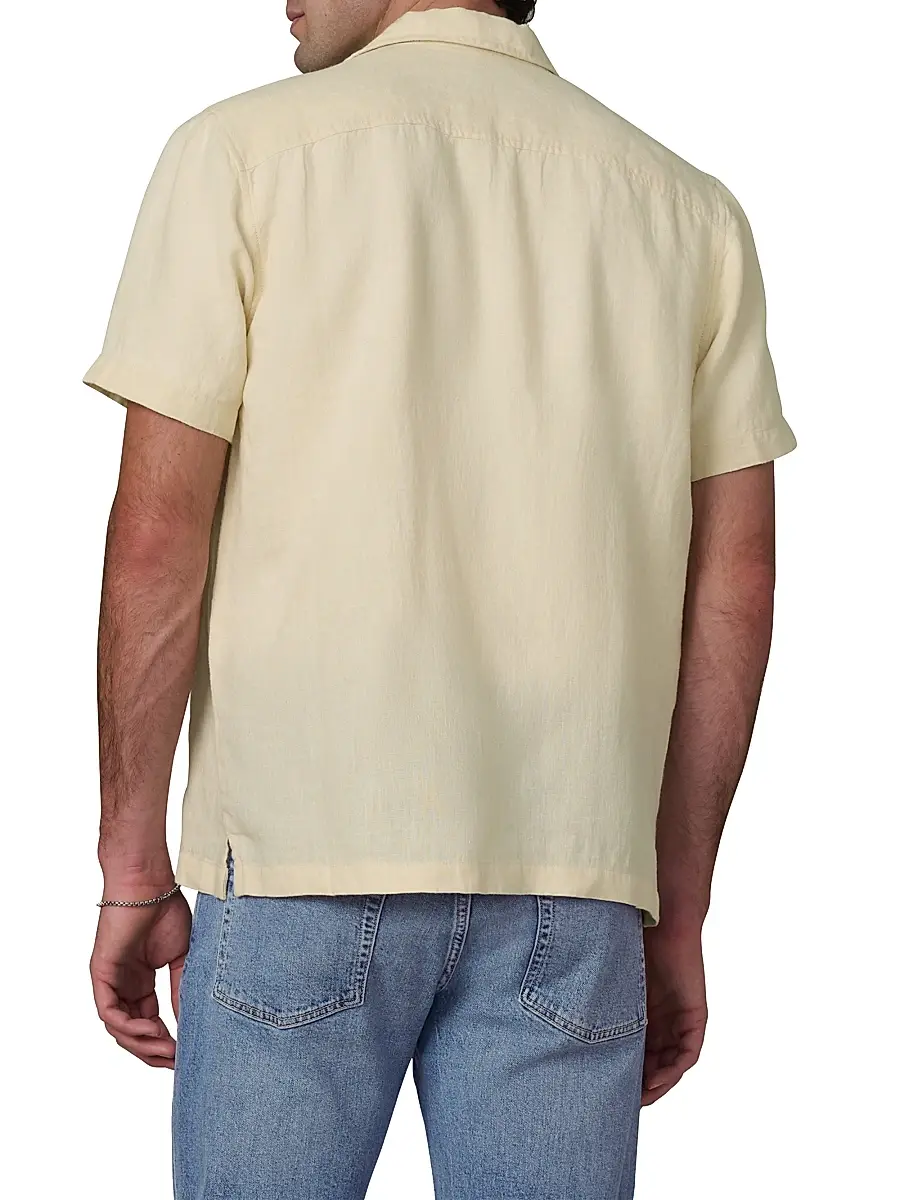 Joe's Jeans Men's Camp Collar Linen Shirt | Thumbnail 5 Joe's Jeans Men's Camp Collar Linen Shirt | Thumbnail 5