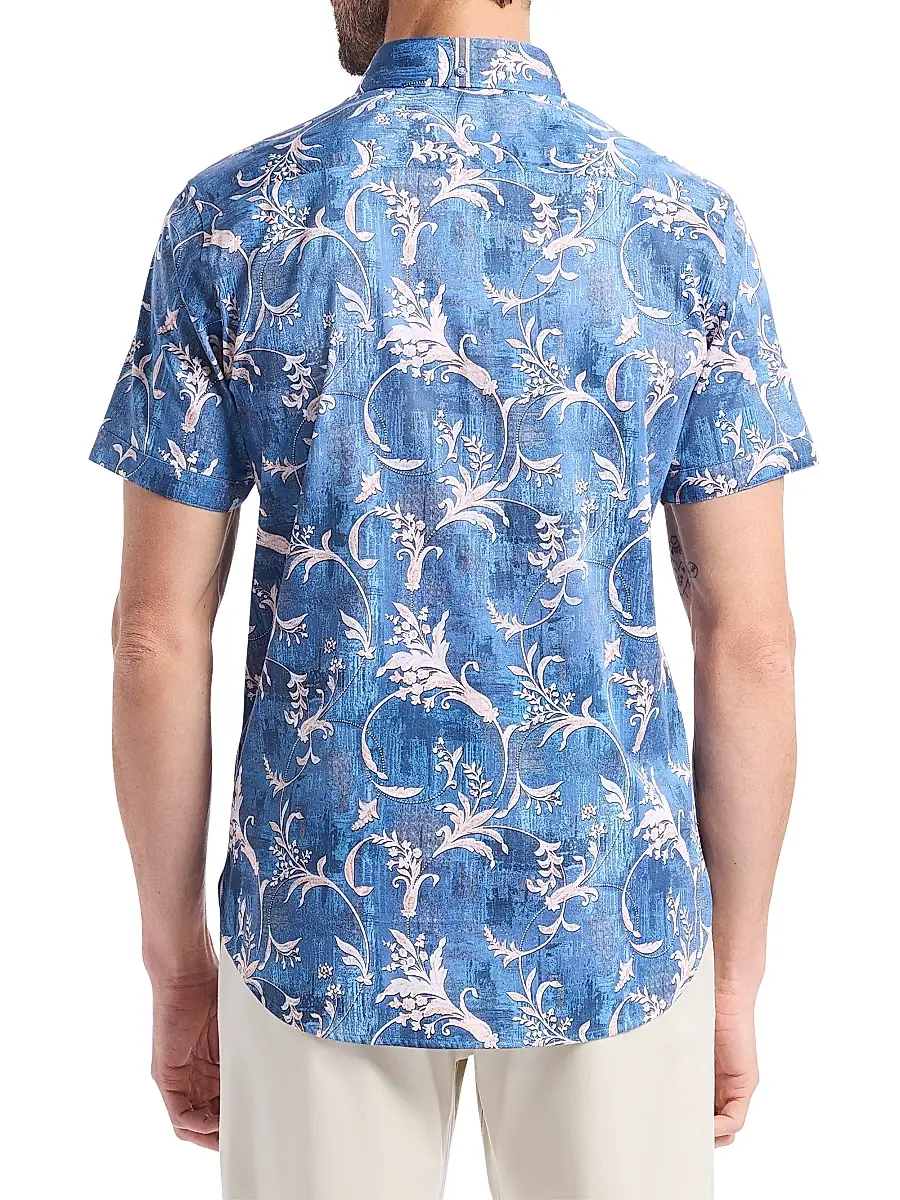 Robert Graham Men's Junipero Woven Short-Sleeve Shirt | Thumbnail 5 Robert Graham Men's Junipero Woven Short-Sleeve Shirt | Thumbnail 5