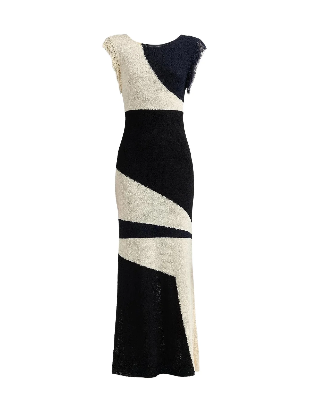 Women's Saskia Colorblocked Fringe Dress Women's Saskia Colorblocked Fringe Dress