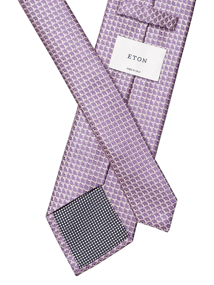 Eton Men's Geometric Silk Tie | Thumbnail 3