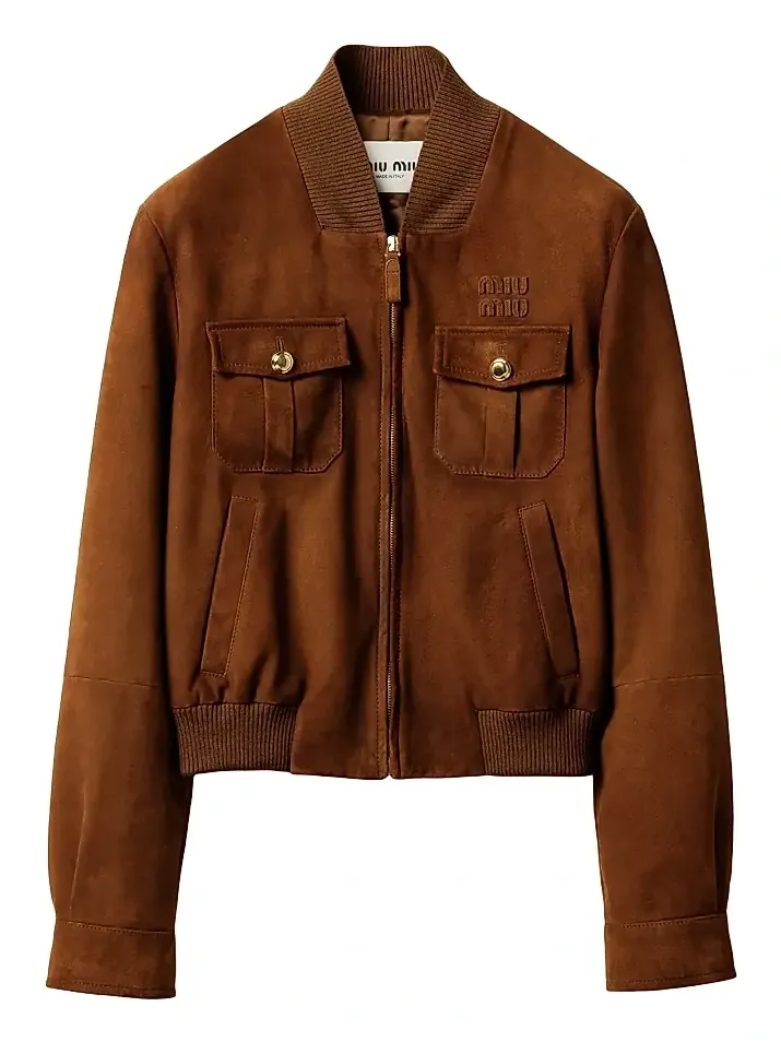 Miu Miu Women's Waxed Suede Jacket