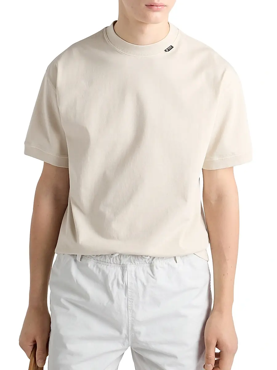 Prada Men's Short-Sleeved Cotton T-Shirt | Thumbnail 3