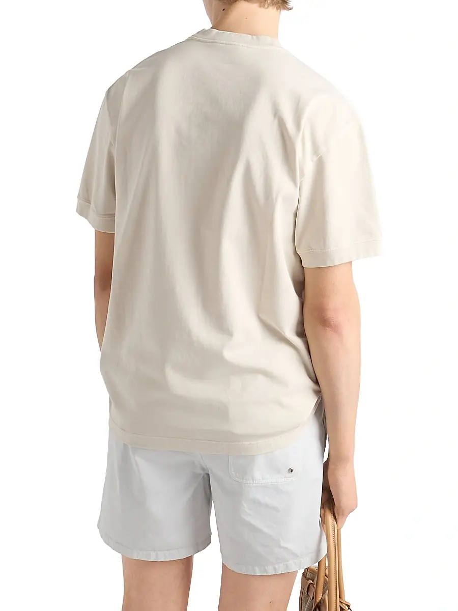 Prada Men's Short-Sleeved Cotton T-Shirt | Thumbnail 5
