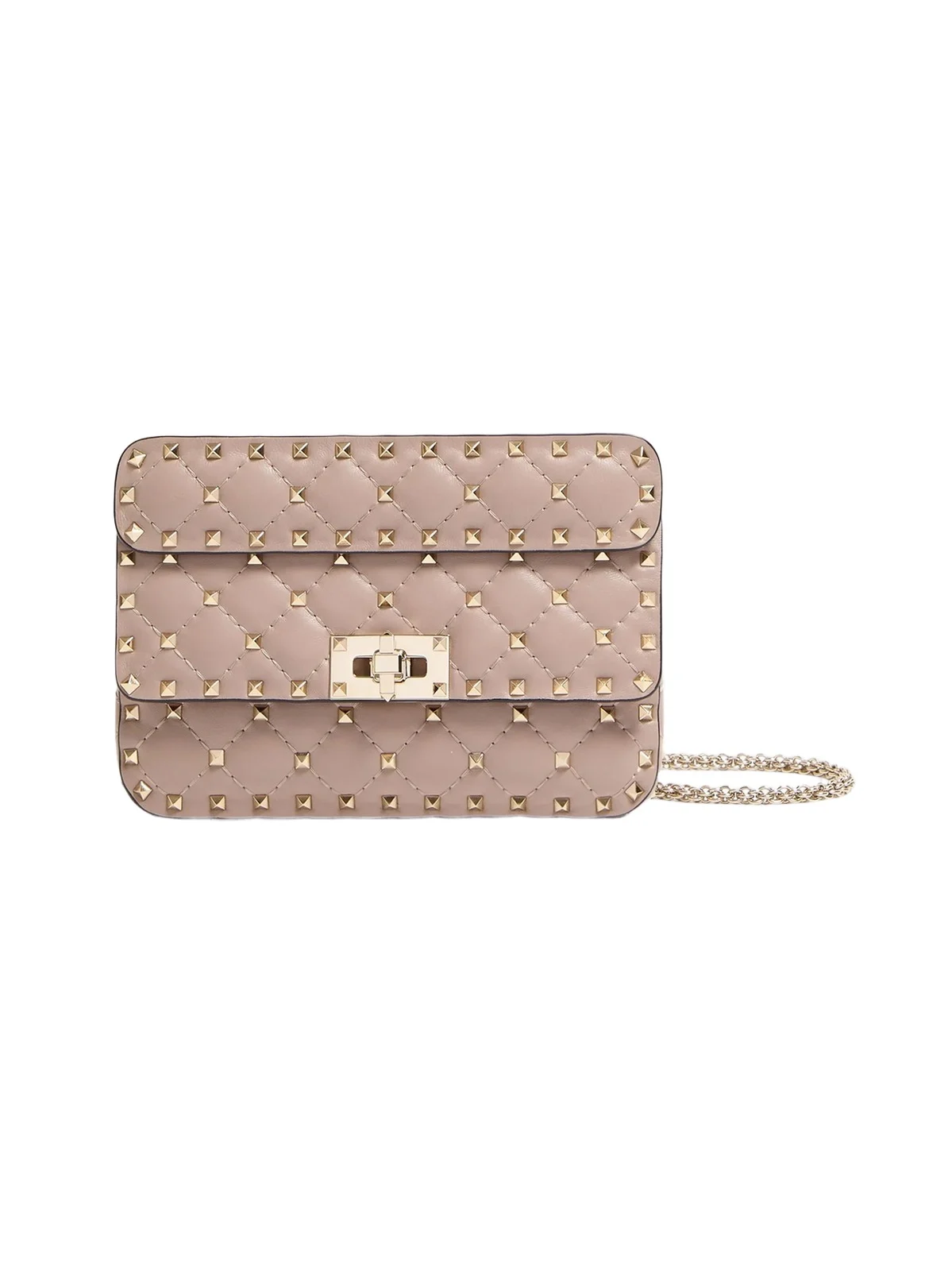 Women's Small Nappa Rockstud Spike Crossbody Bag