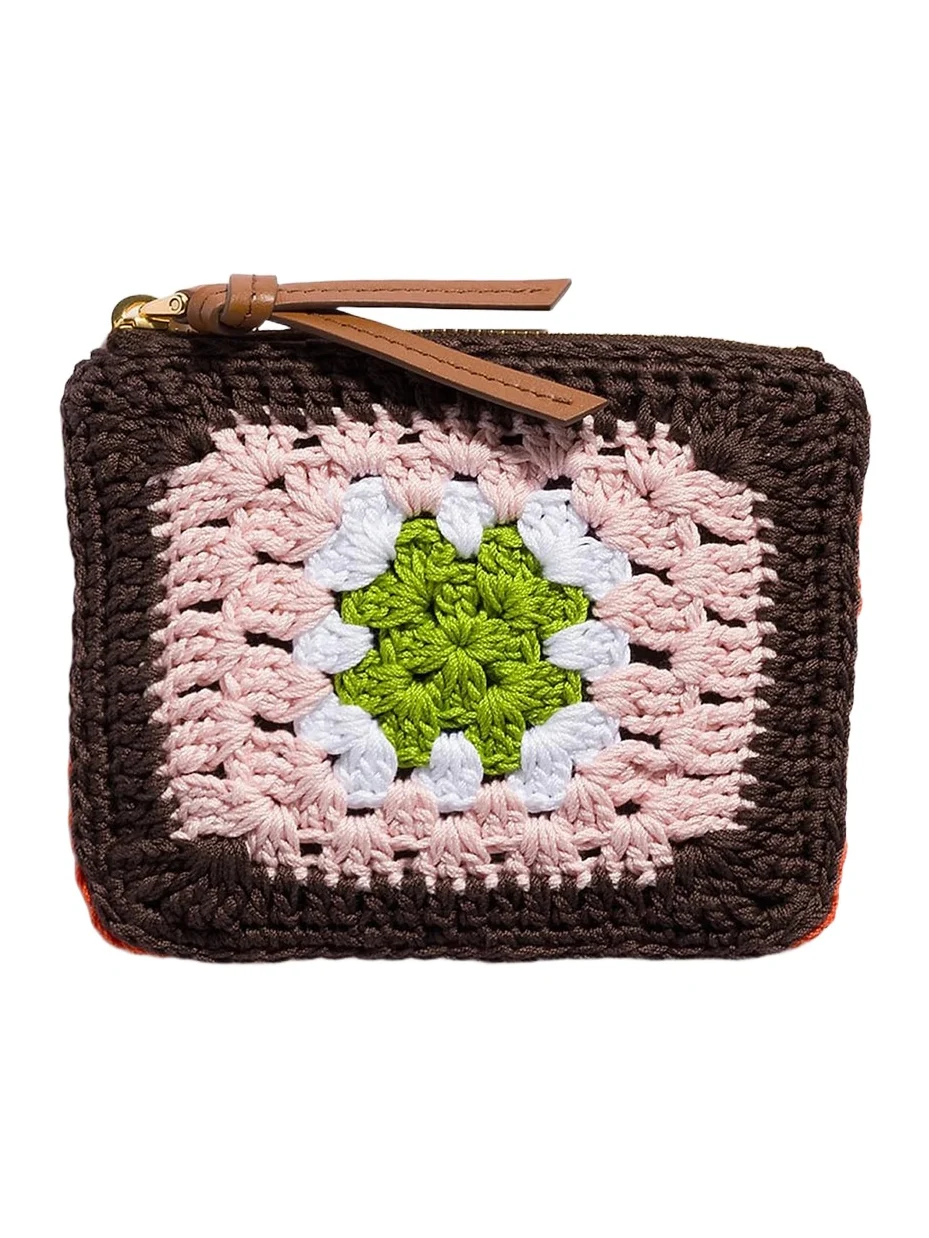 Miu Miu Women's Crochet Zipper Pouch