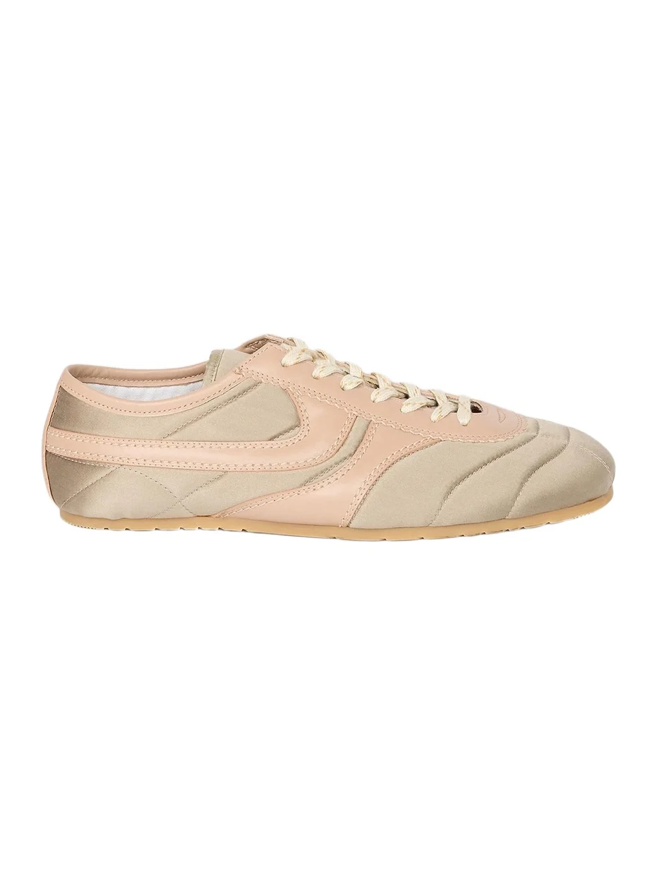 Women's Quilted Satin Low-Top Sneakers Women's Quilted Satin Low-Top Sneakers