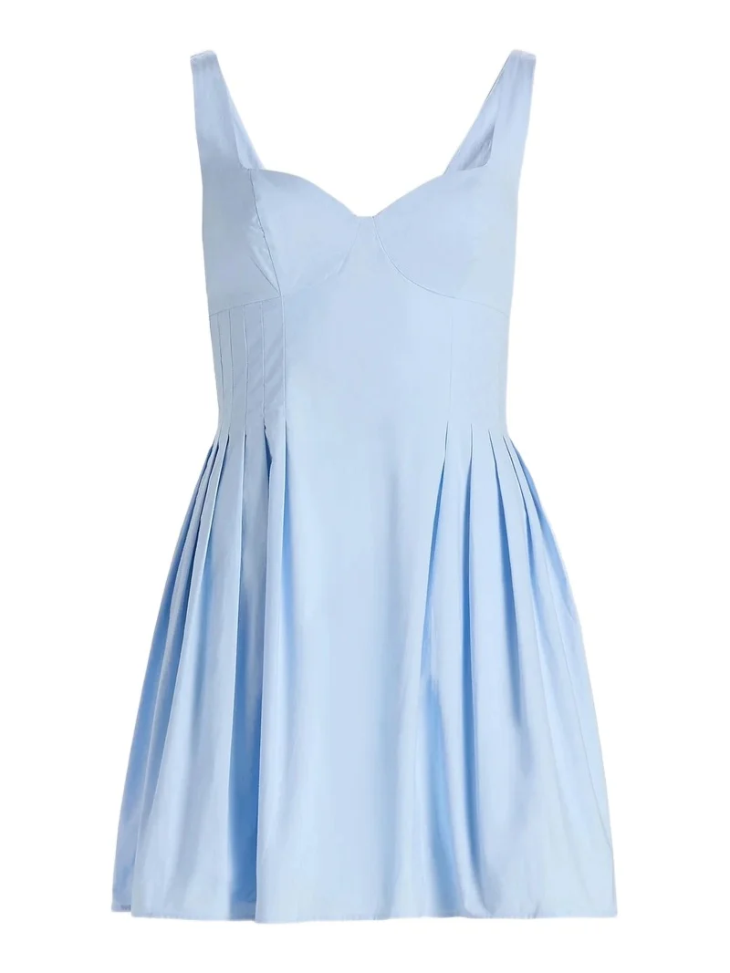 Women's Eden Cotton Pleated Minidress