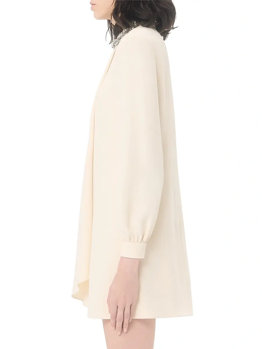 Valentino Women's Cady Couture Embroidered Dress | Thumbnail 4 Valentino Women's Cady Couture Embroidered Dress | Thumbnail 4