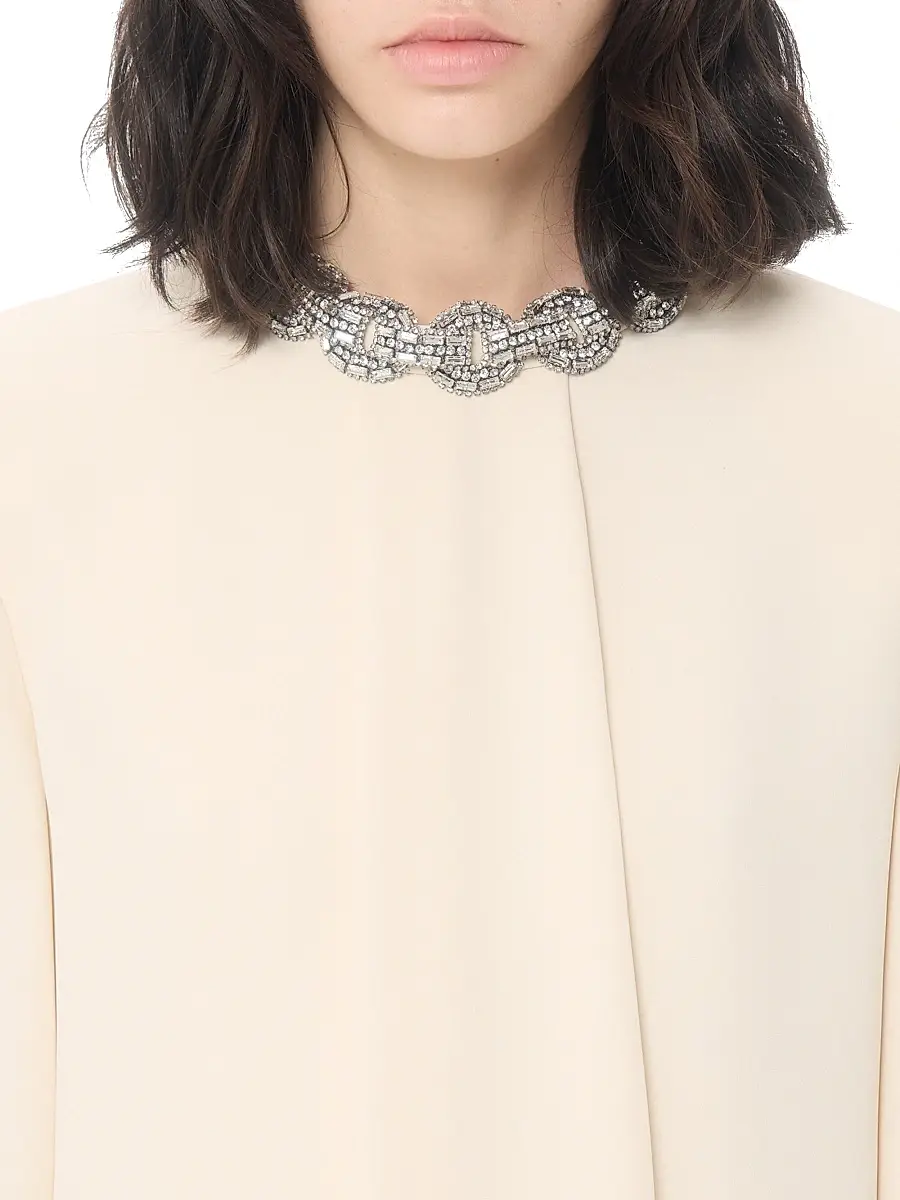 Valentino Women's Cady Couture Embroidered Dress | Thumbnail 6 Valentino Women's Cady Couture Embroidered Dress | Thumbnail 6