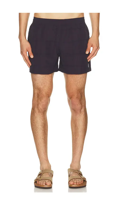 AUTO-REPLY 4 Grid Pintuck Sebastian Swim Trunk | Thumbnail 5