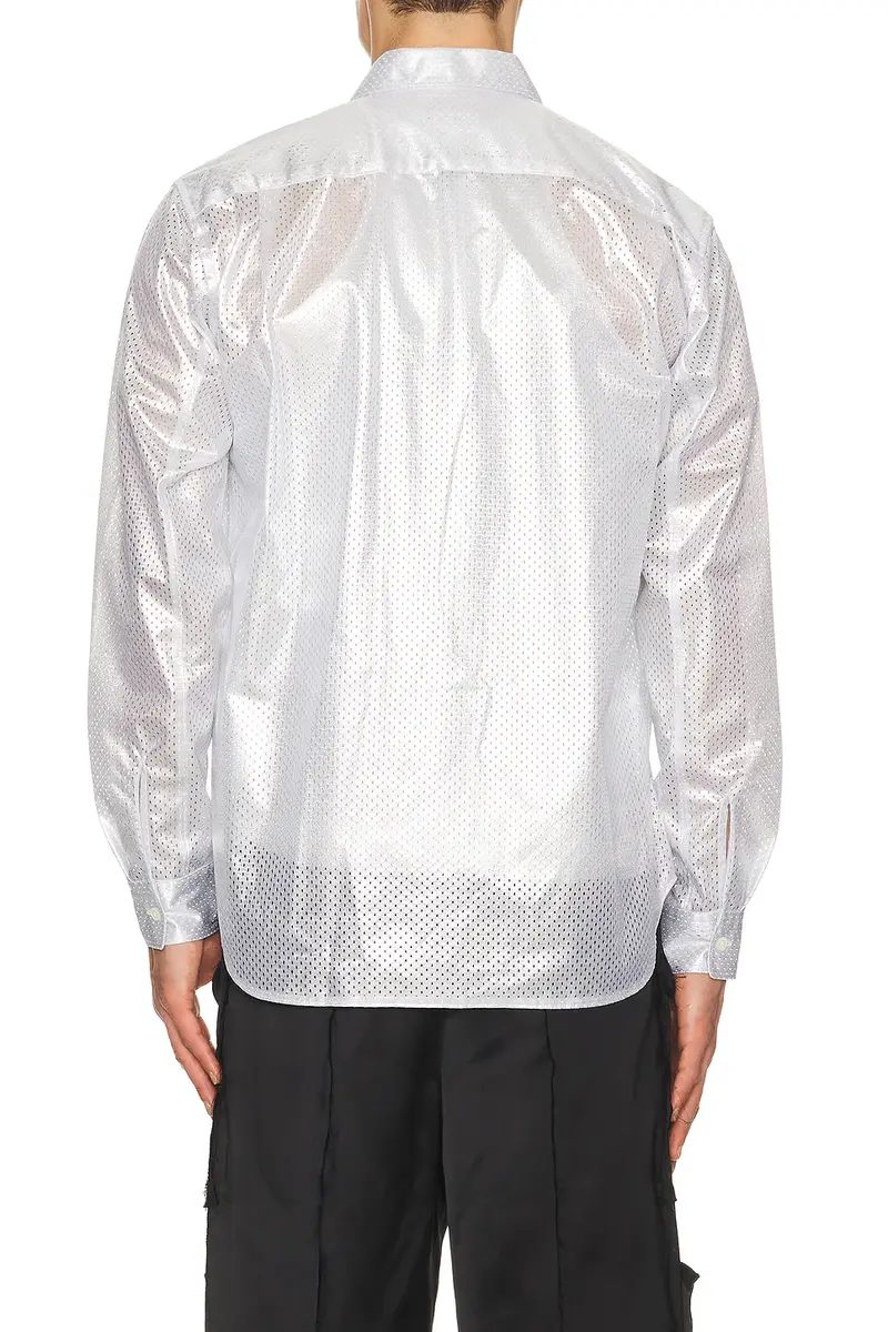 COMME des GARCONS Homme Plus Satin Button Down Shirt | Thumbnail 2