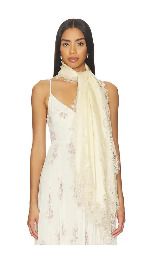 Zimmermann Lace Silk Stole Scarf | Image 1 Zimmermann Lace Silk Stole Scarf | Image 1
