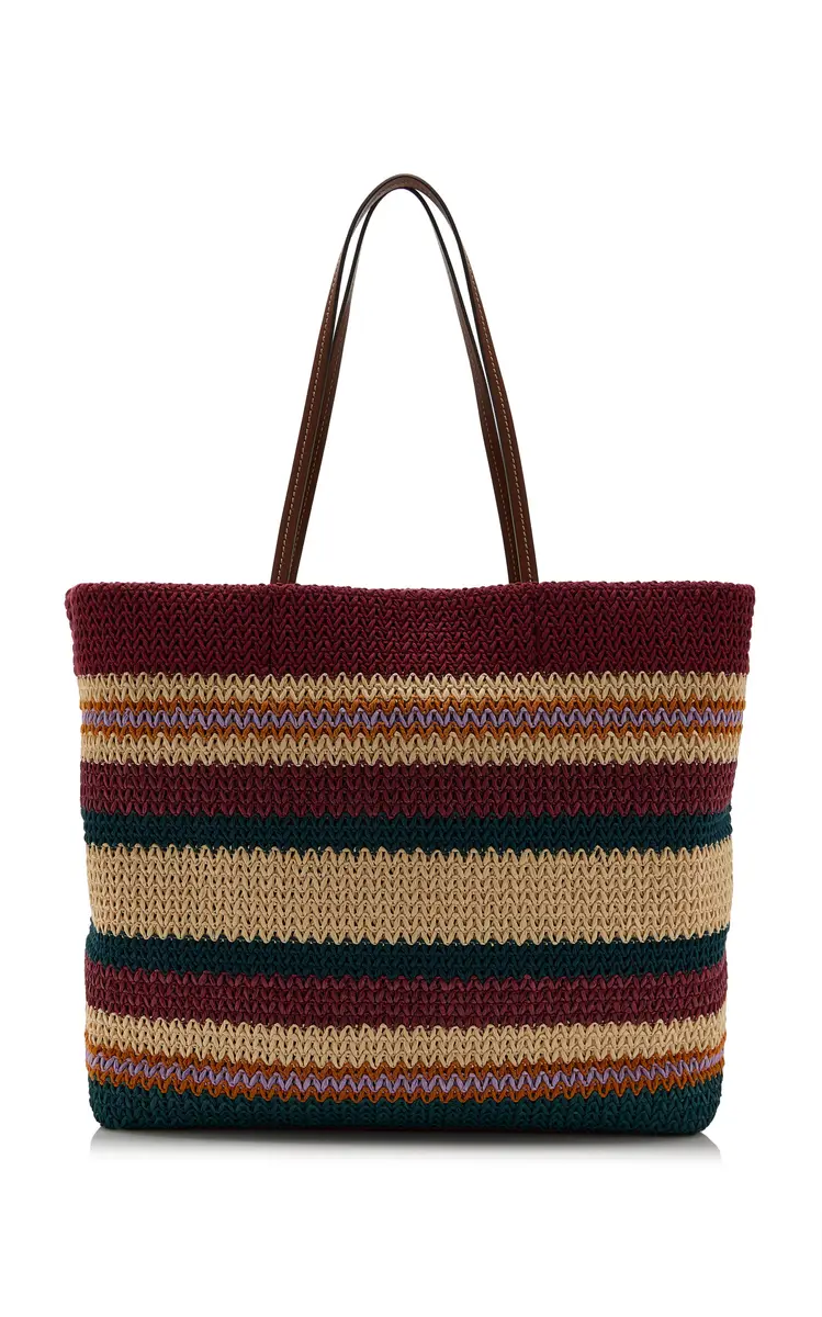 Miu Miu Raffia-Effect Woven Tote Bag | Thumbnail 4 Miu Miu Raffia-Effect Woven Tote Bag | Thumbnail 4