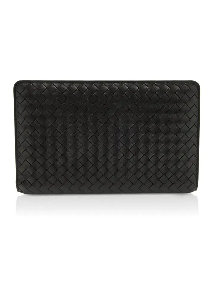 Agenda Intrecciato Leather Clutch Agenda Intrecciato Leather Clutch