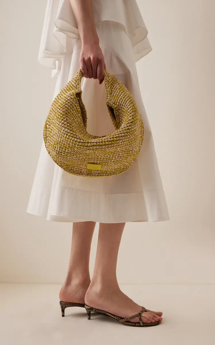 Khaite Olivia Medium Raffia Hobo Bag | Thumbnail 2 Khaite Olivia Medium Raffia Hobo Bag | Thumbnail 2
