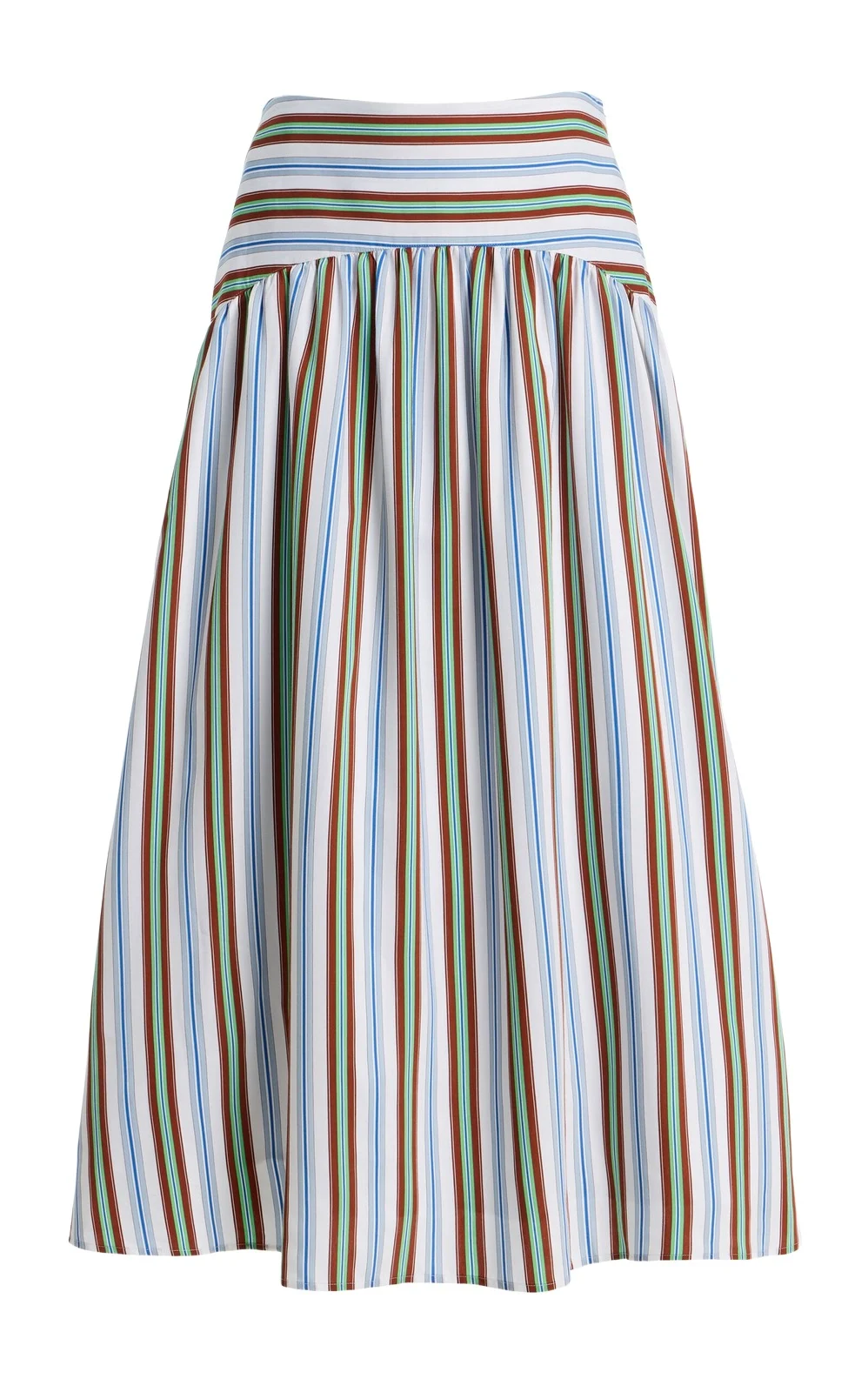 In The Name of Love Striped Midi Skirt