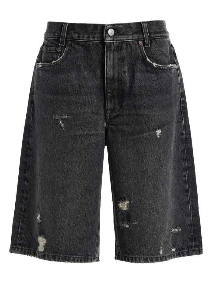 House of Dagmar High-Rise Denim Shorts