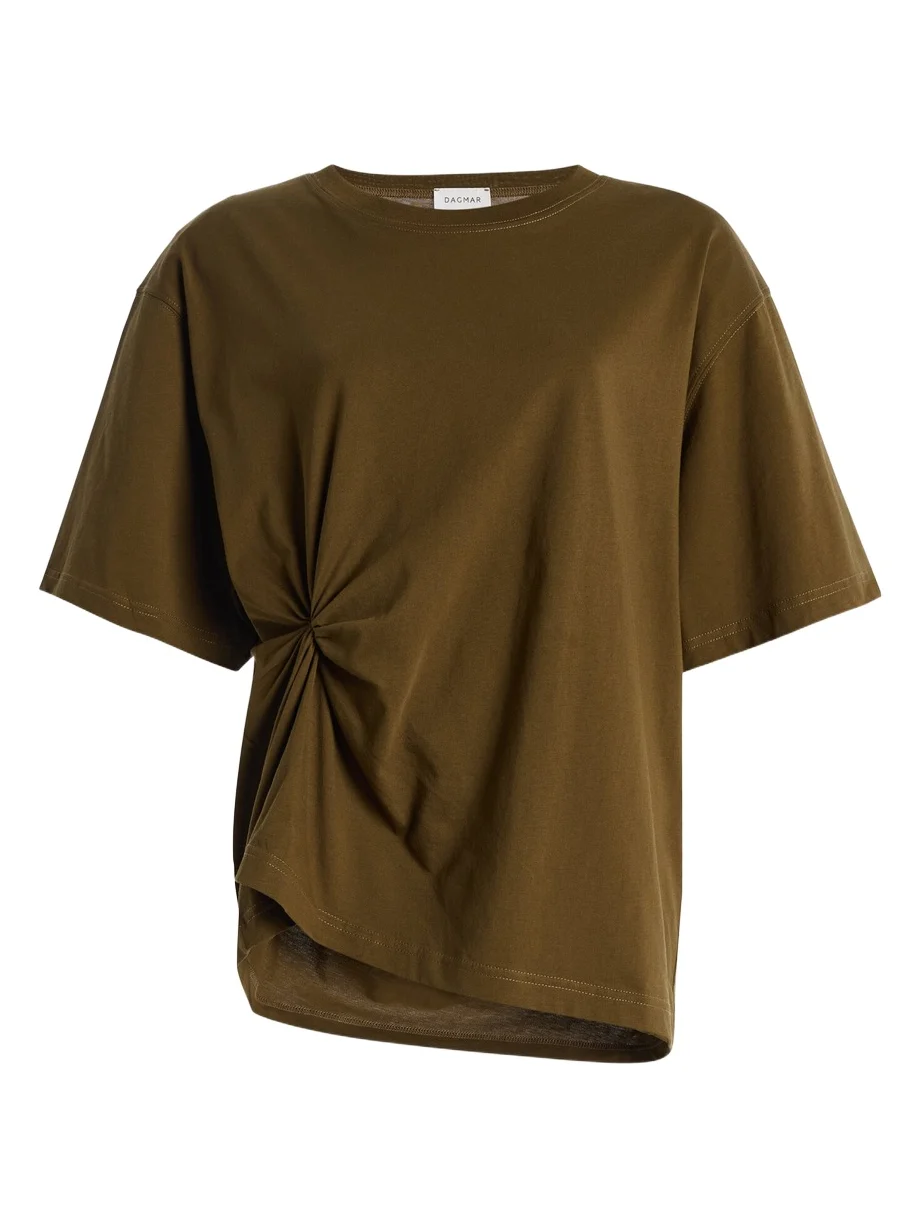 Knotted Cotton T-Shirt