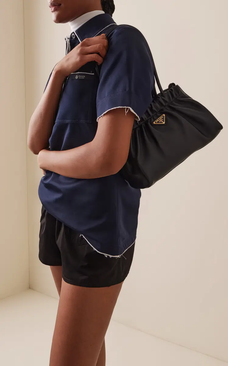 Prada Ruched Leather Bag | Thumbnail 2