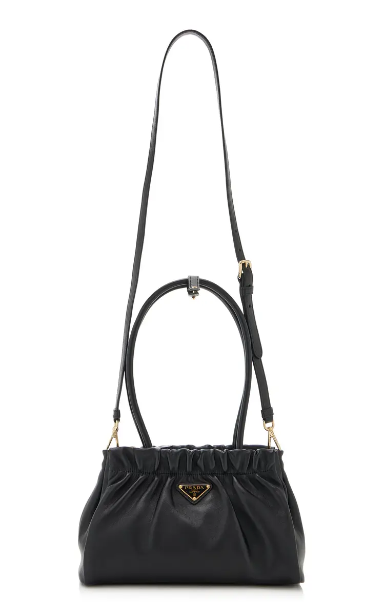 Prada Ruched Leather Bag | Thumbnail 3