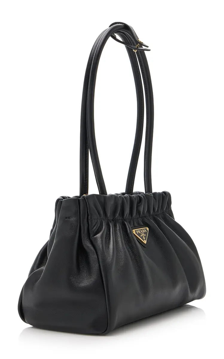 Prada Ruched Leather Bag | Thumbnail 4