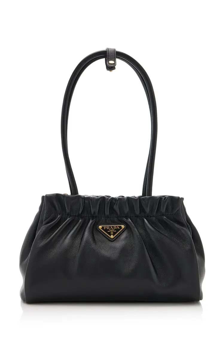 Prada Ruched Leather Bag | Thumbnail 7