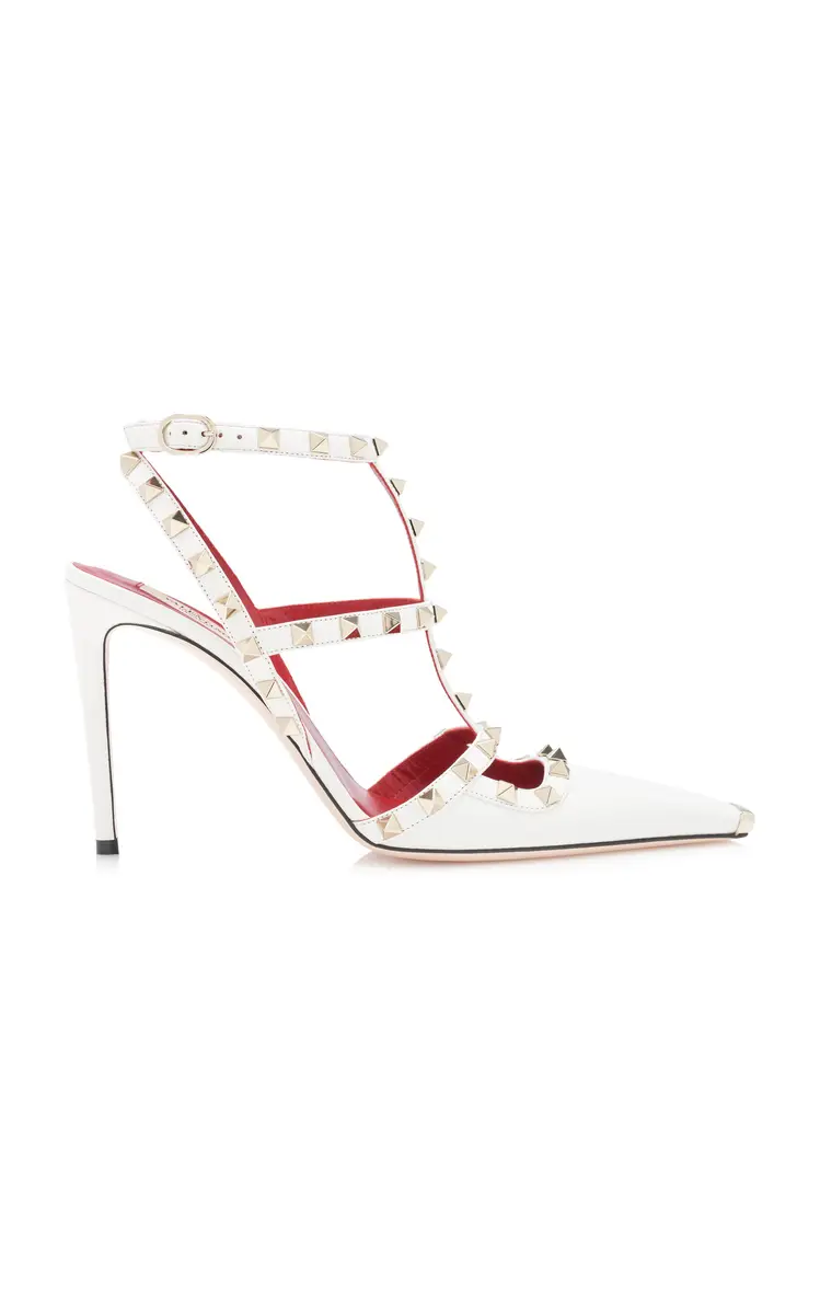 Valentino Garavani Rockstud Ankle Strap Leather Pumps | Thumbnail 7 Valentino Garavani Rockstud Ankle Strap Leather Pumps | Thumbnail 7