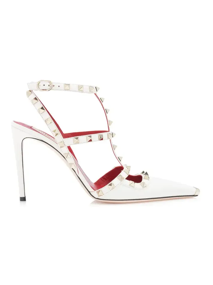 Rockstud Ankle Strap Leather Pumps Rockstud Ankle Strap Leather Pumps