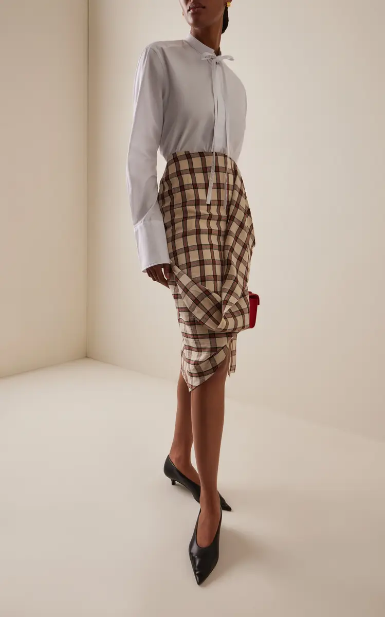 With Nothing Underneath Exclusive The Boyfriend Cotton Bow-Tie Shirt | Thumbnail 2 With Nothing Underneath Exclusive The Boyfriend Cotton Bow-Tie Shirt | Thumbnail 2