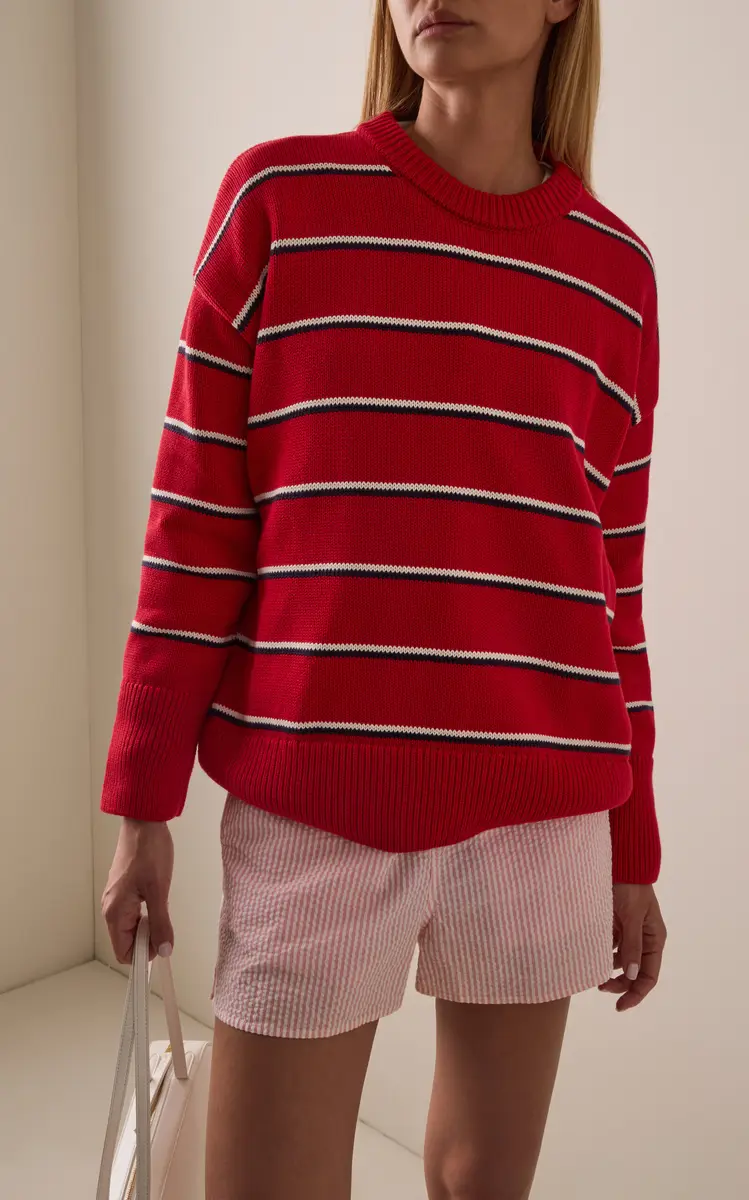 With Nothing Underneath Exclusive Cornwall Striped Cotton Sweater | Thumbnail 2 With Nothing Underneath Exclusive Cornwall Striped Cotton Sweater | Thumbnail 2