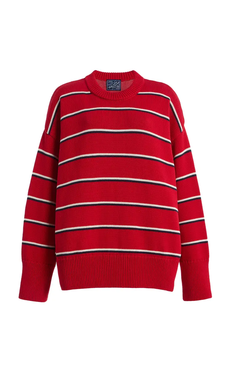 With Nothing Underneath Exclusive Cornwall Striped Cotton Sweater | Thumbnail 7 With Nothing Underneath Exclusive Cornwall Striped Cotton Sweater | Thumbnail 7