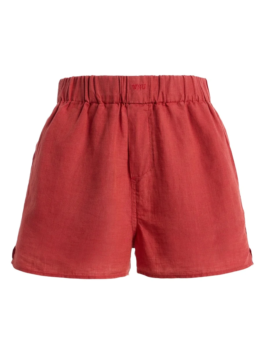 With Nothing Underneath Exclusive The Boxer Linen Shorts
