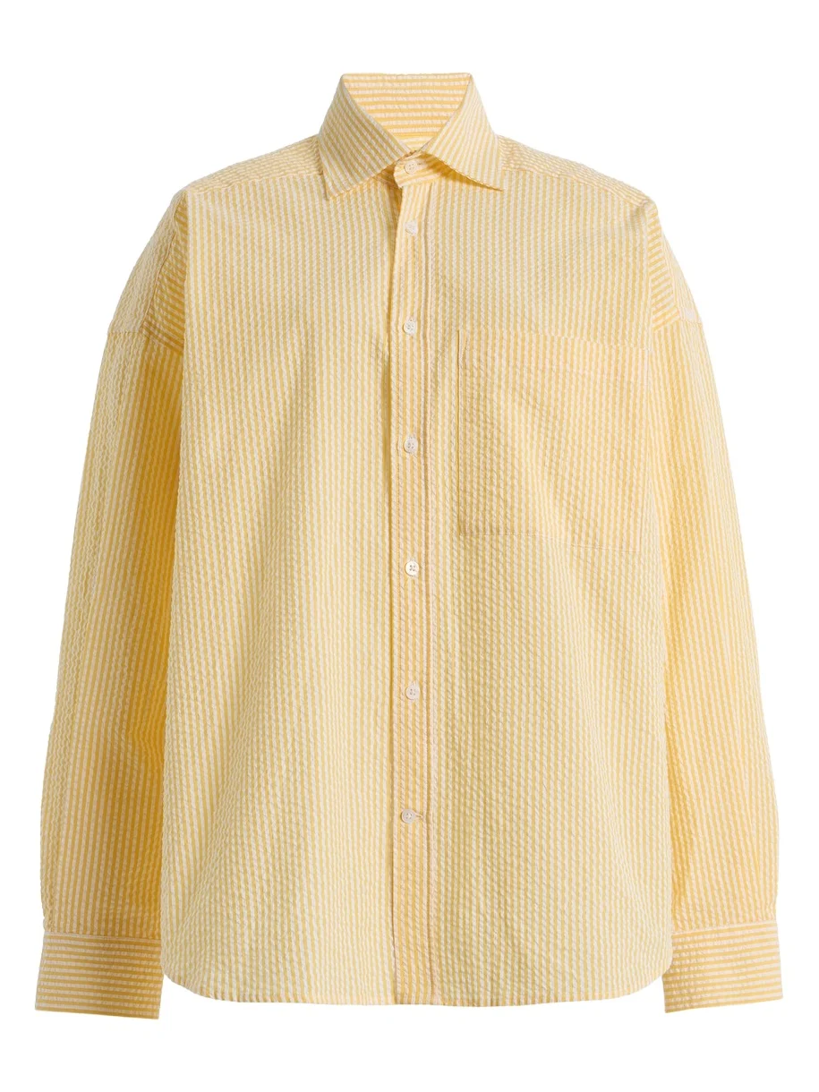 Exclusive The Weekend Striped Cotton Seersucker Shirt